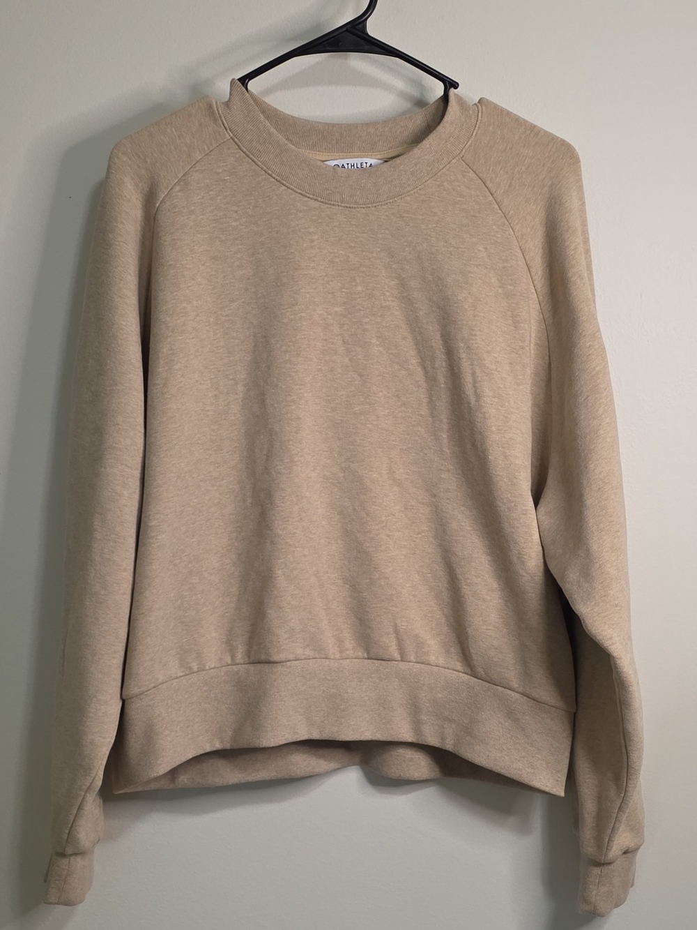Athleta Neutral Beige Crewneck Sweatshirt
